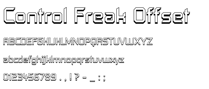 Control Freak Offset font